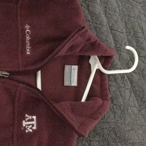 Texas A&M Columbia kids fleece jet. Kids sz S8